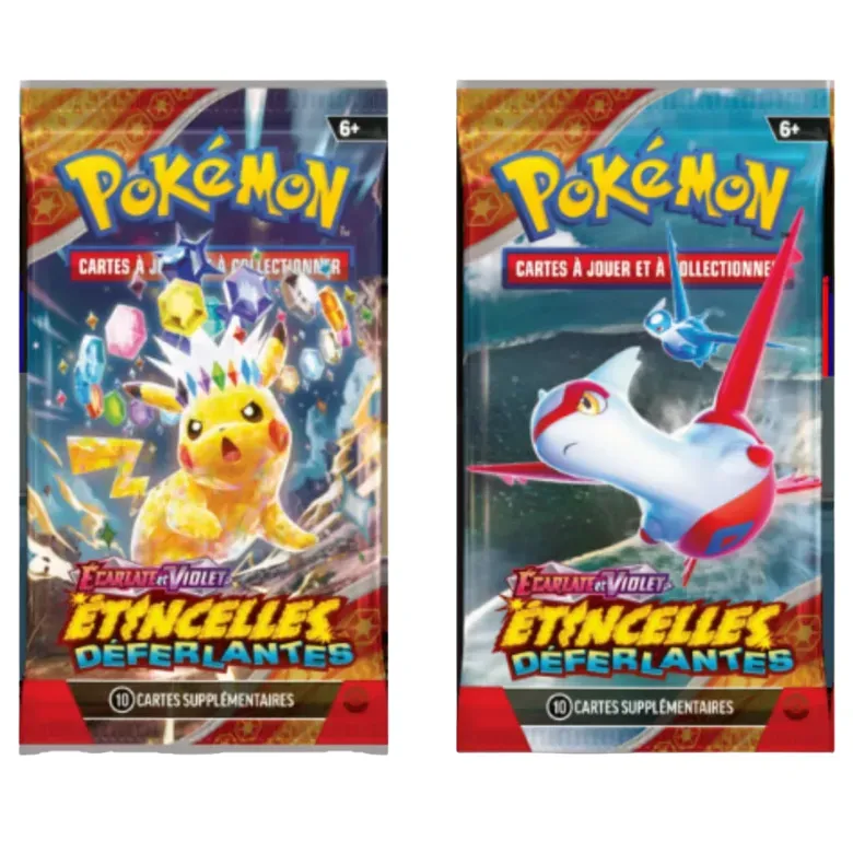 LOT DE 2 BOOSTERS ÉTINCELLES DÉFERLANTES (EV8) SCELLÉS - FR