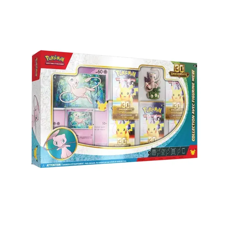 Pokémon 30 ans Coffret Collection Figurine Jour Mew chez Cravariste