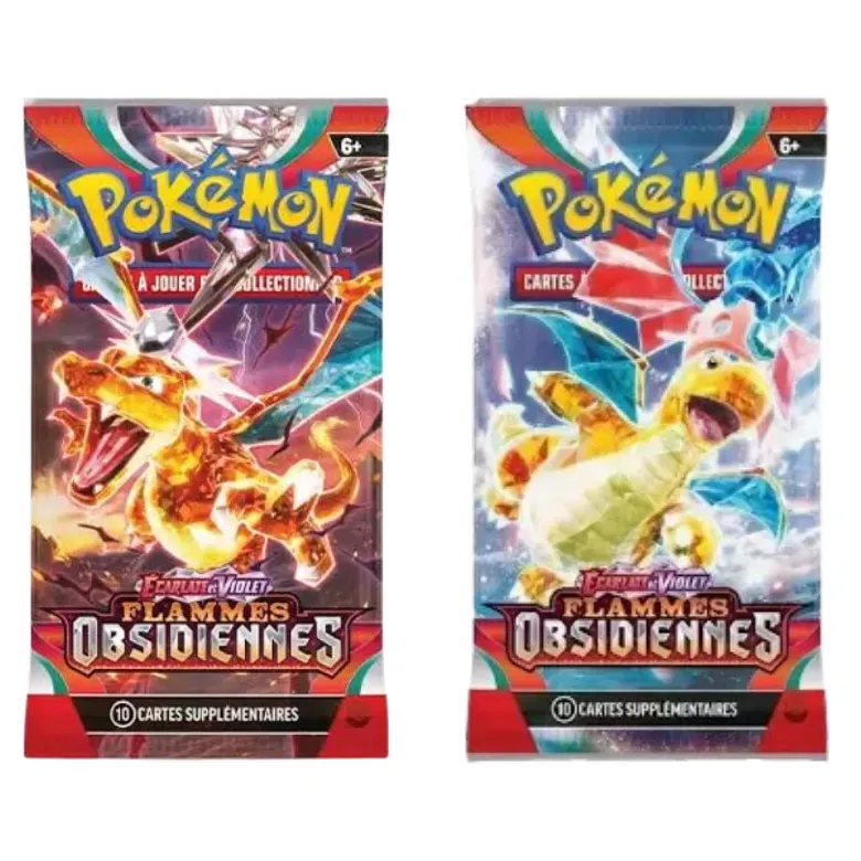 LOT DE 2 BOOSTERS POKEMON FLAMMES OBSIDIENNES (EV3) - FR