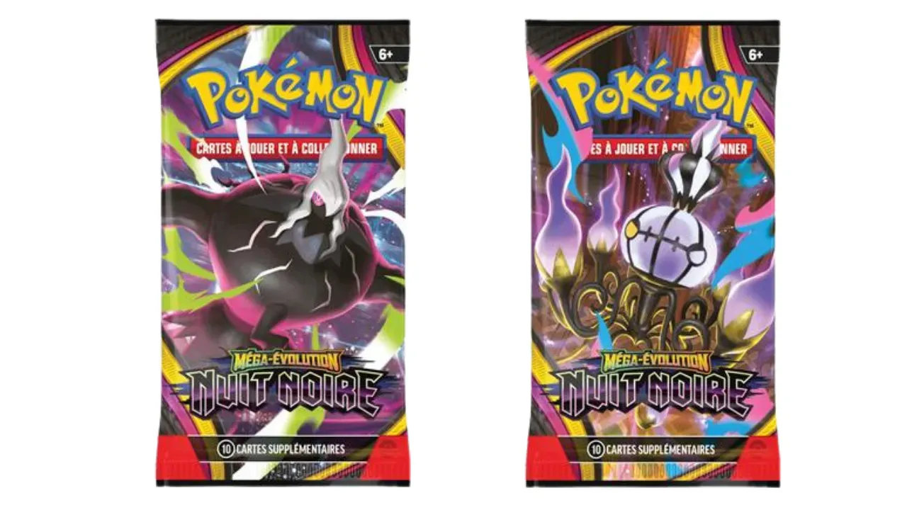 2 BOOSTERS POKÉMON NUIT NOIRE ME05 - FR