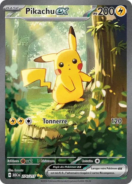 Carte Pikachu Forêt de Héros Transcendants | Cravariste