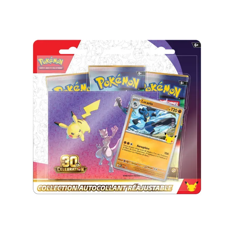 Tripack Pokémon 30 ans Nuit Promo Lucario chez Cravariste
