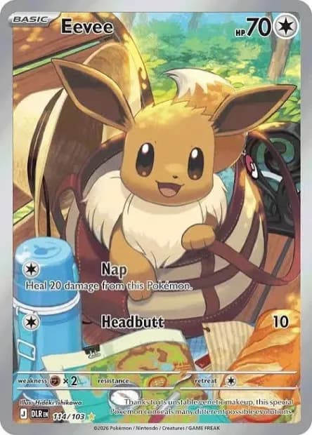 Carte Pokémon Evoli de Règne Delta ME6 chez Cravariste