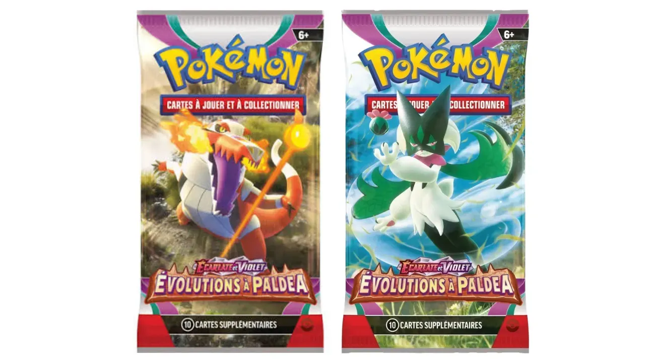 LOT DE 2 BOOSTERS ÉVOLUTIONS À PALDEA (EV02) - FR