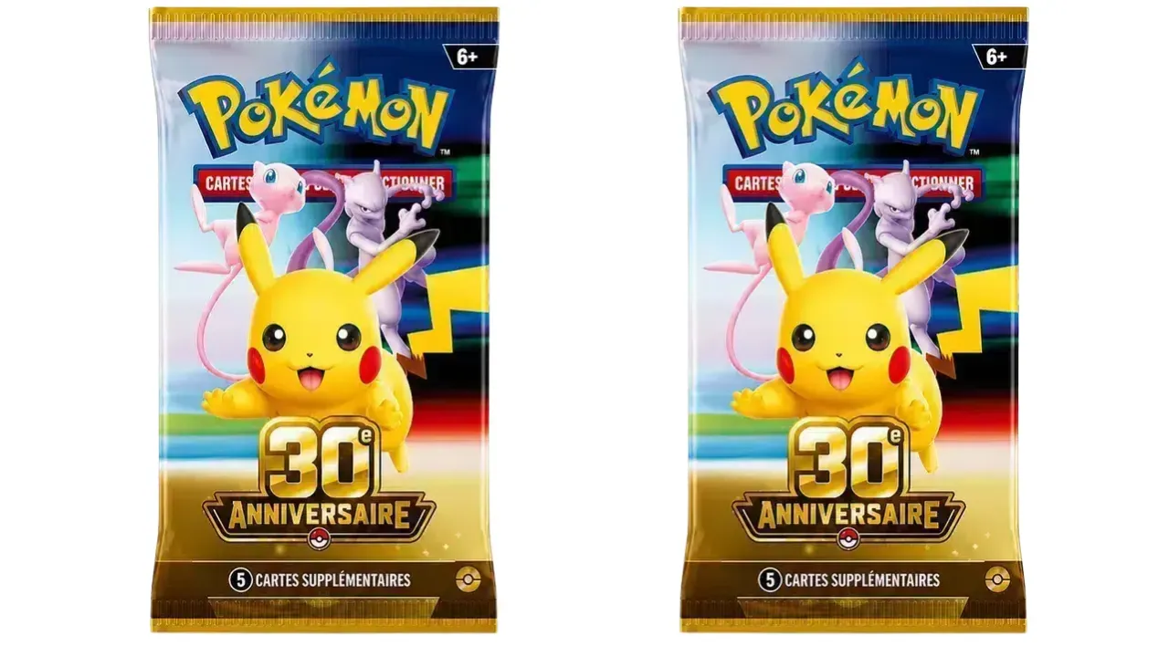 LOT DE 2 BOOSTERS POKÉMON 30 ANS - FR