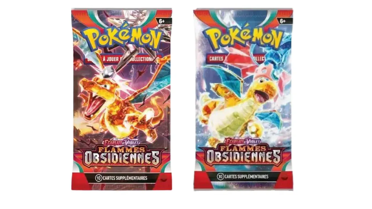 LOT DE 2 BOOSTERS POKEMON FLAMMES OBSIDIENNES (EV3) - FR