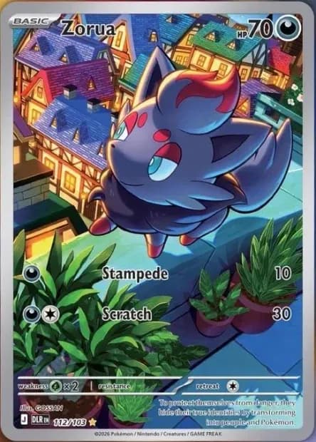 Carte Pokémon Zorua de Règne Delta ME6 chez Cravariste
