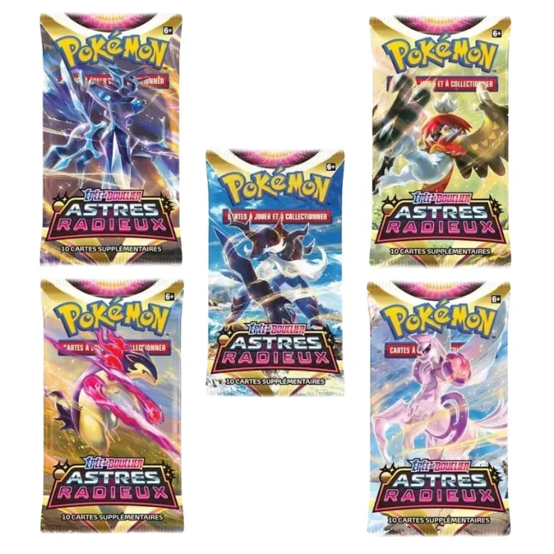 Art Set de Boosters Pokémon Astres Radieux Scellés Français